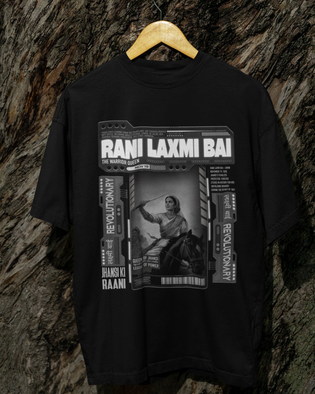RANI LAKSHMI BAI BACKPRINT UNISEX TSHIRT