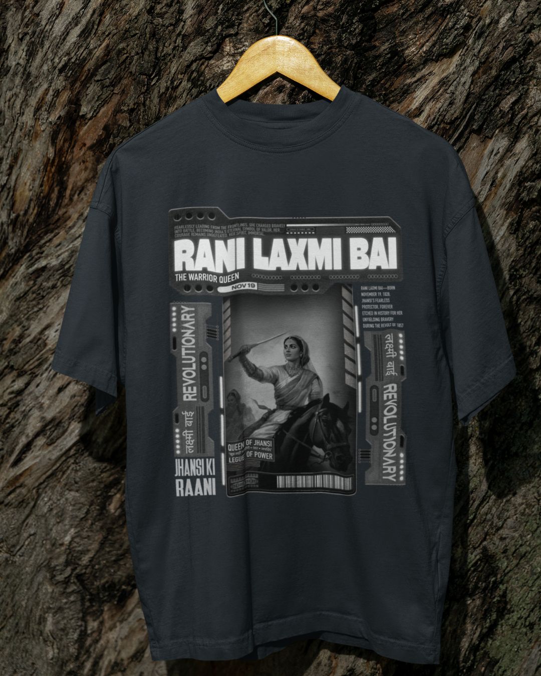 RANI LAKSHMI BAI BACKPRINT UNISEX TSHIRT