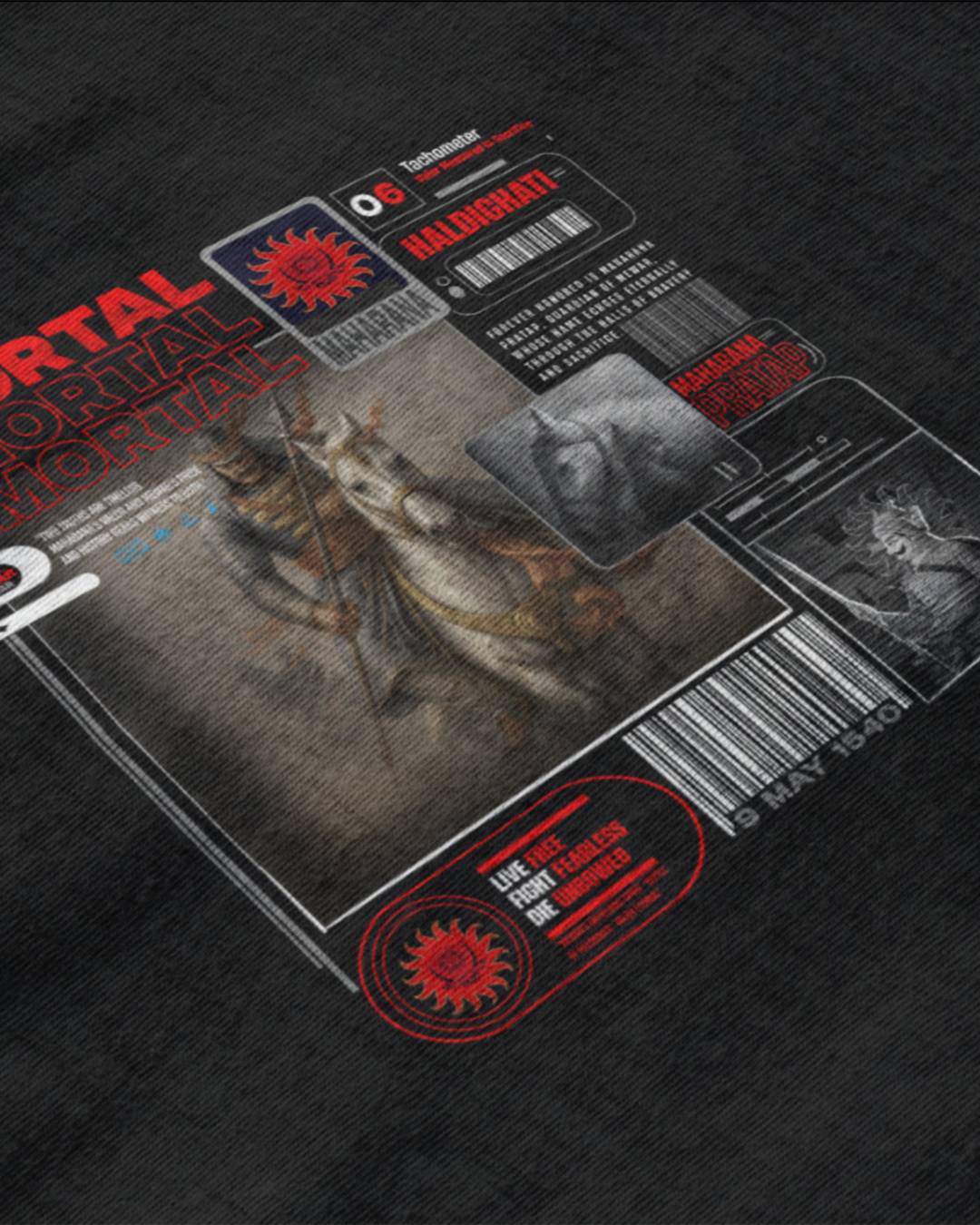 IMMORTAL MAHARANA PRATAP BACKPRINT UNISEX TSHIRT