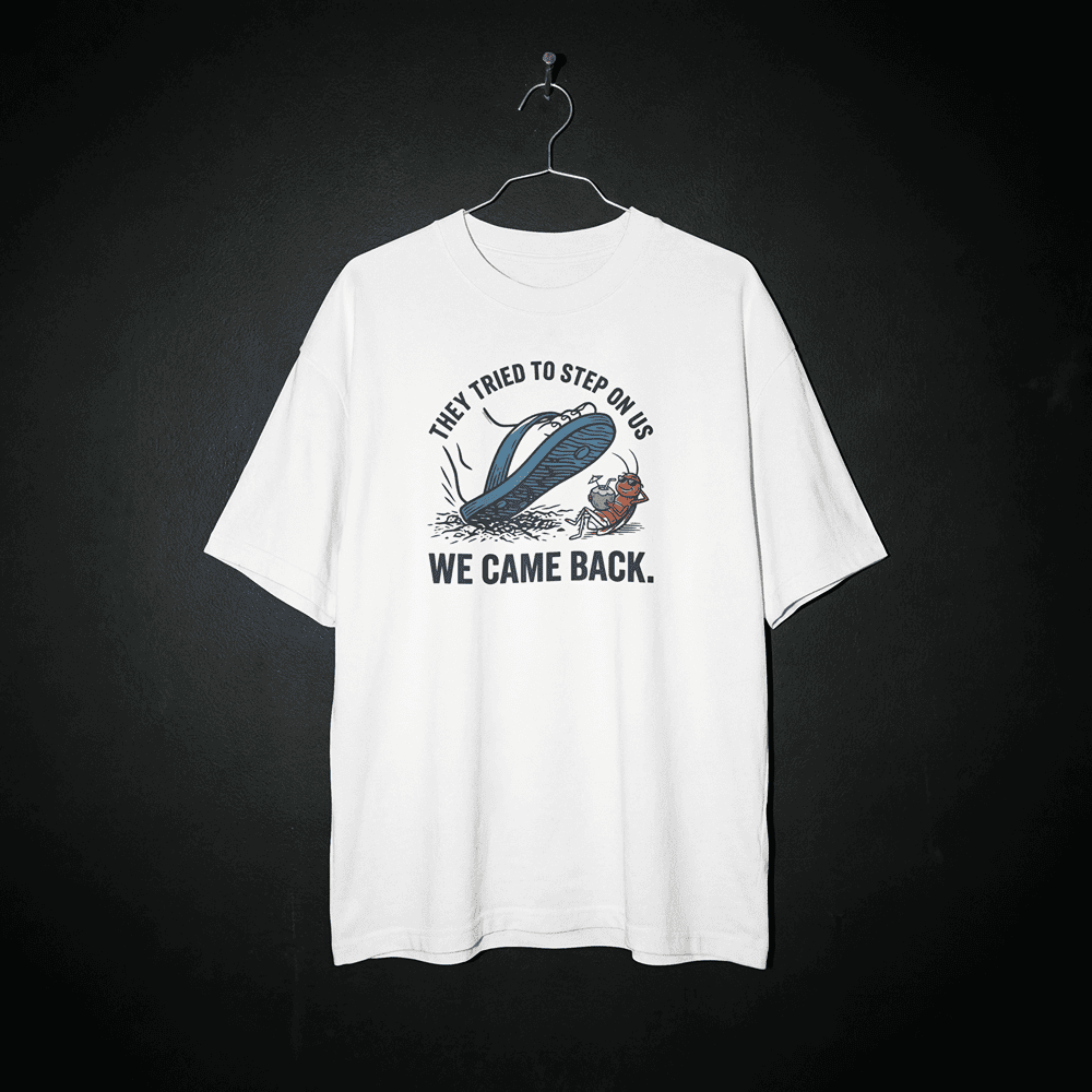 COCKROACH JANTA PARTY STRUGGLE OVERSIZE TSHIRT