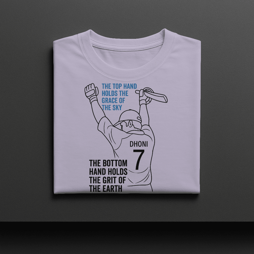 THE BOTTOM HAND HOLDS THE GRIT OF THE EARTH