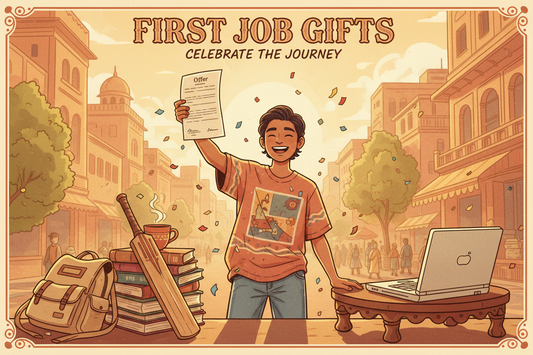Best gifts for someone who just got their first job - Jolly Jacket nostalgic Indian graphic tees