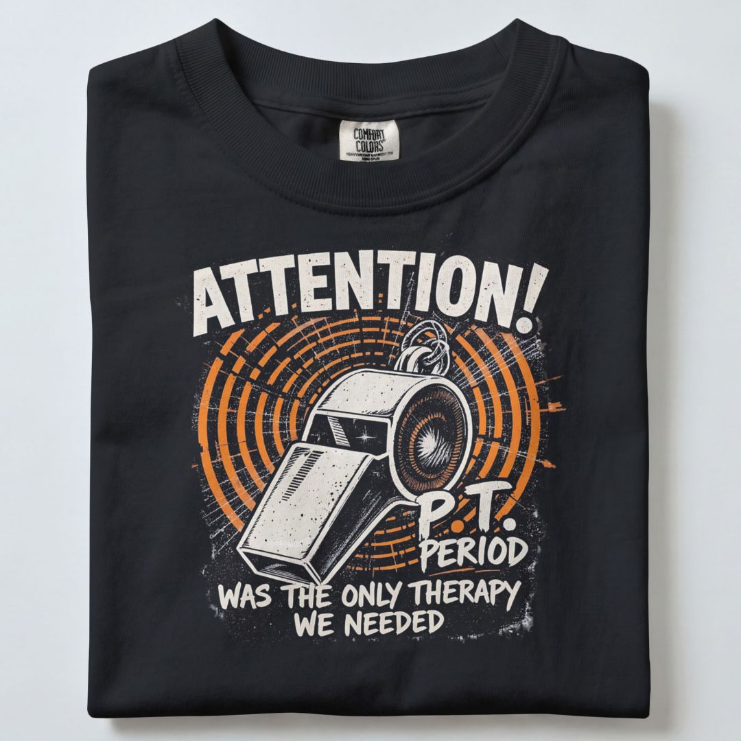 ATTENTION PT PERIOD UNISEX TSHIRT