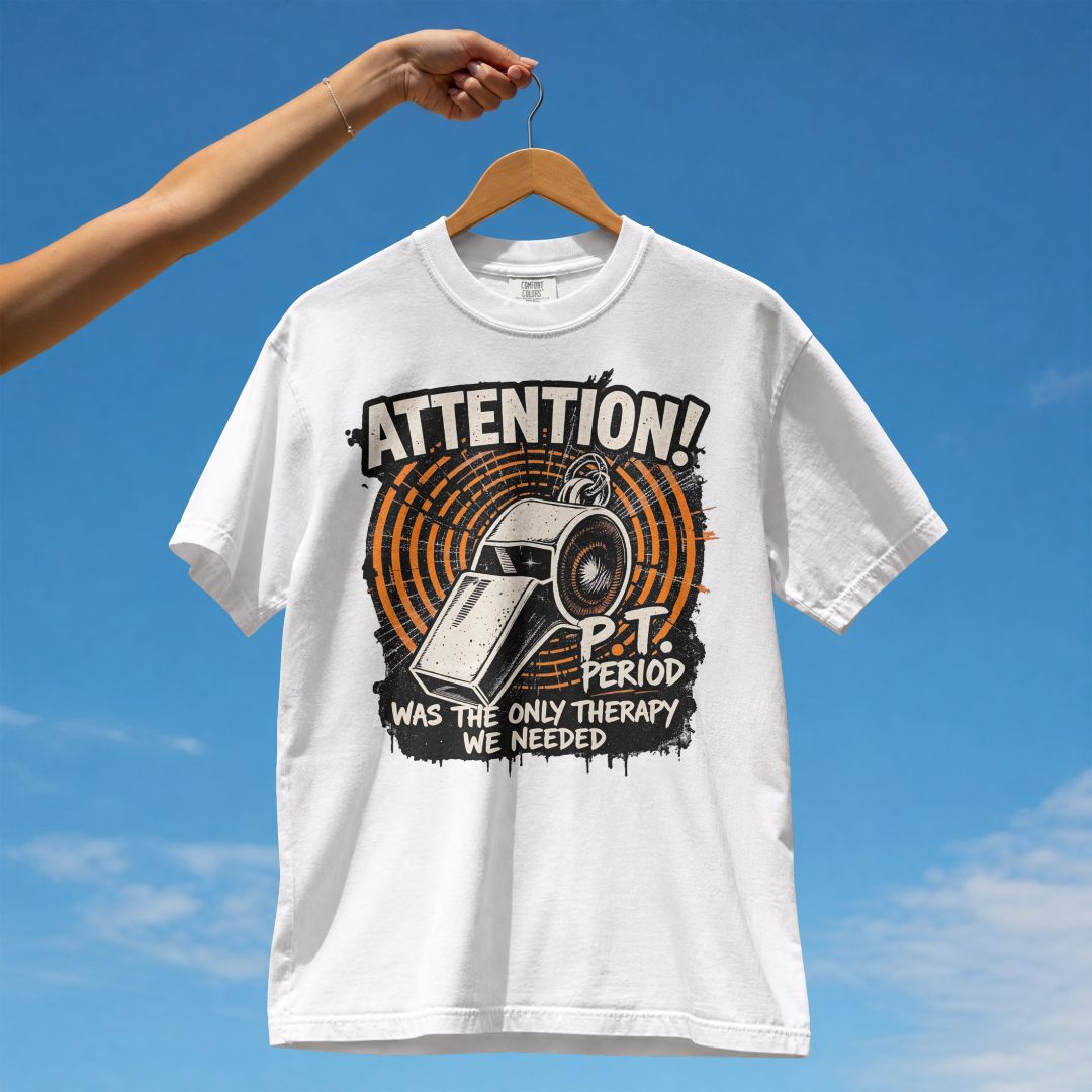 ATTENTION PT PERIOD UNISEX TSHIRT