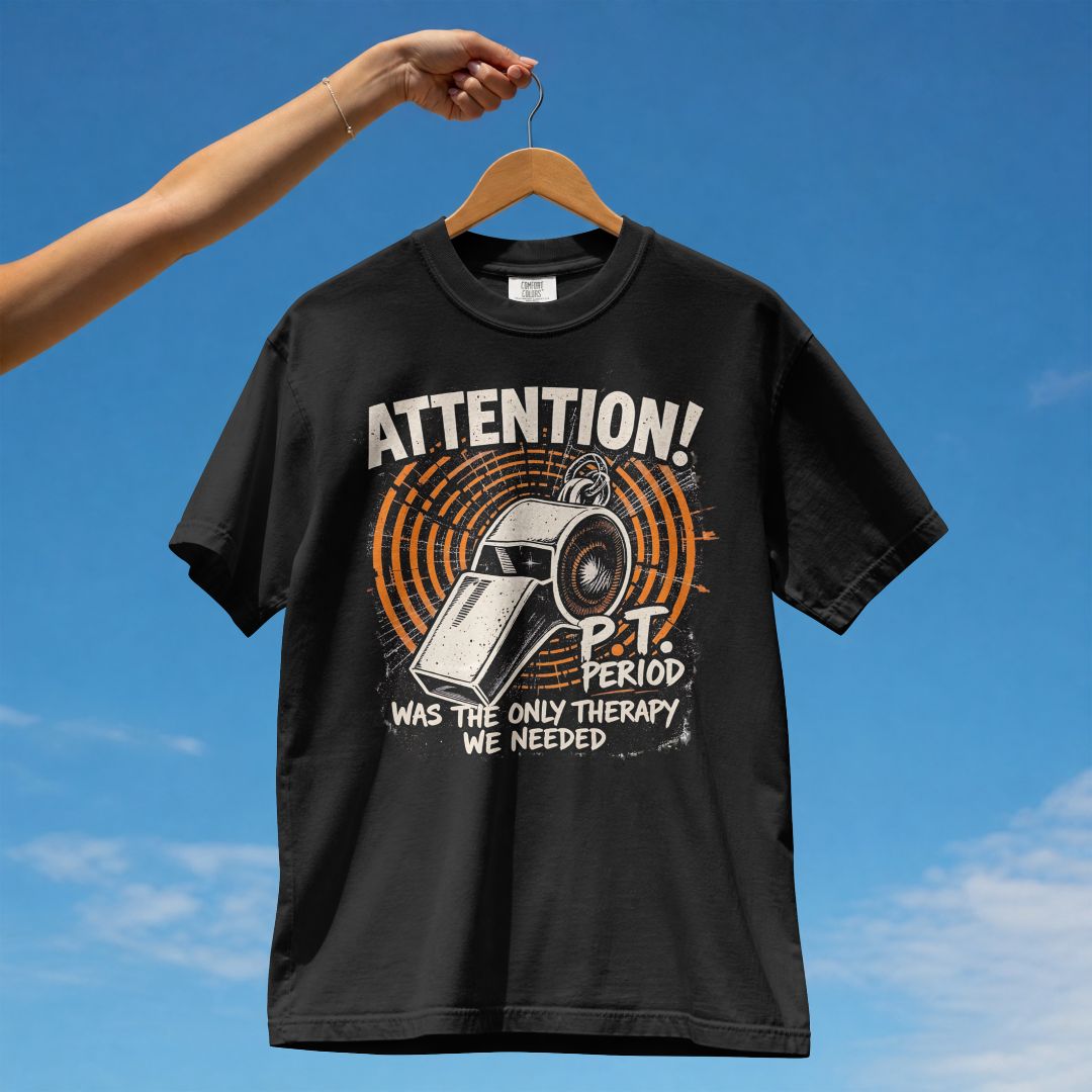 ATTENTION PT PERIOD UNISEX TSHIRT