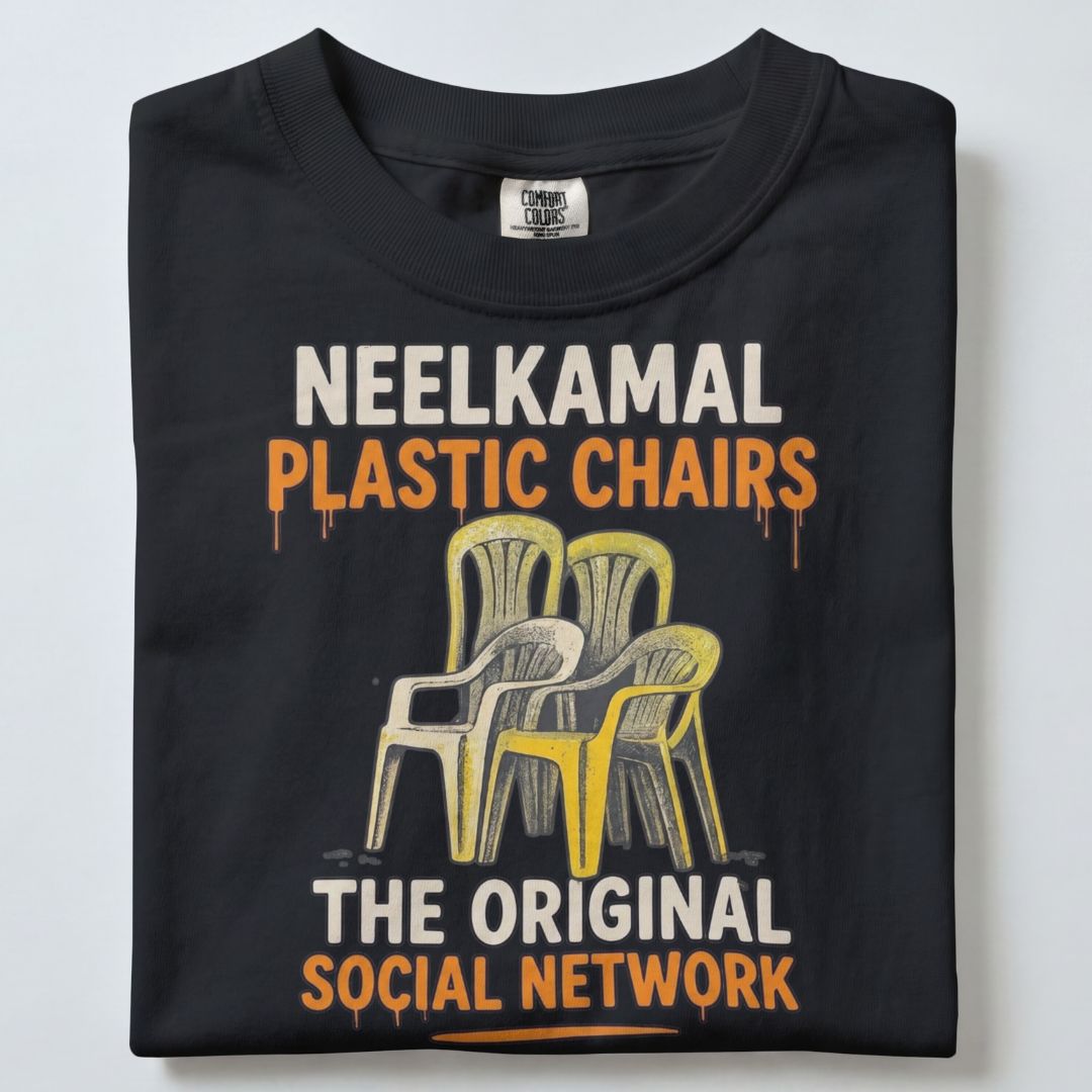 NEELKAMAL PLASTIC CHAIRS UNISEX TSHIRT