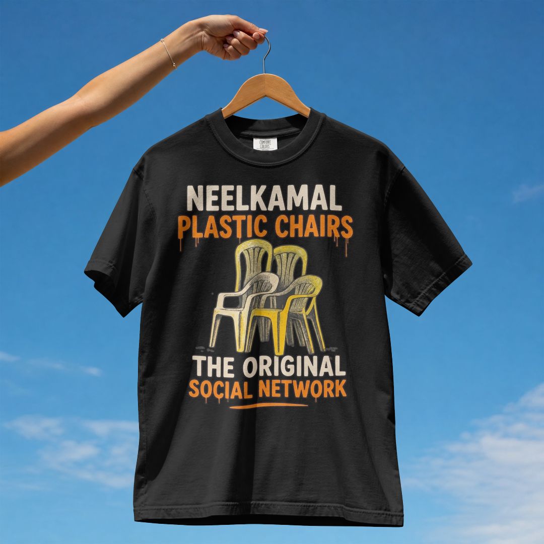 NEELKAMAL PLASTIC CHAIRS UNISEX TSHIRT