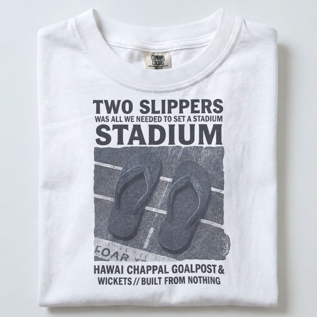 TWO SLIPPERS STADIUM UNISEX TSHIRT