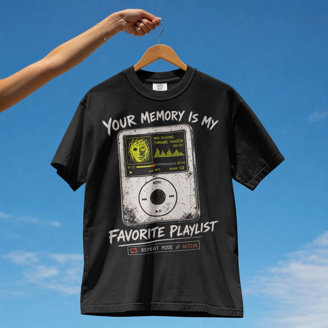 YOUR MEMORY IS MY FAVOURITE PLAYLIST UNISEX TSHIRT