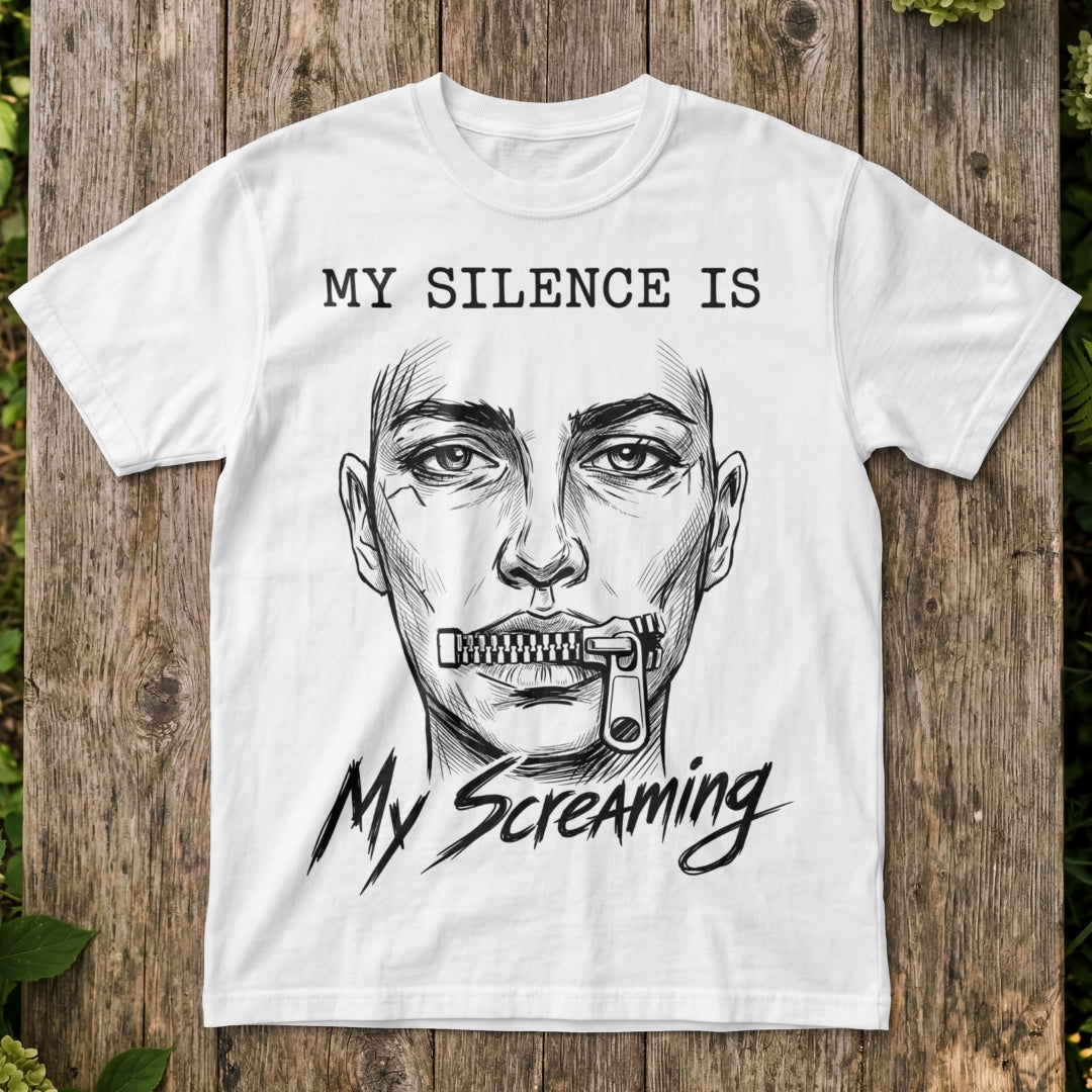 "Silence Is Screaming" Handmade Tee