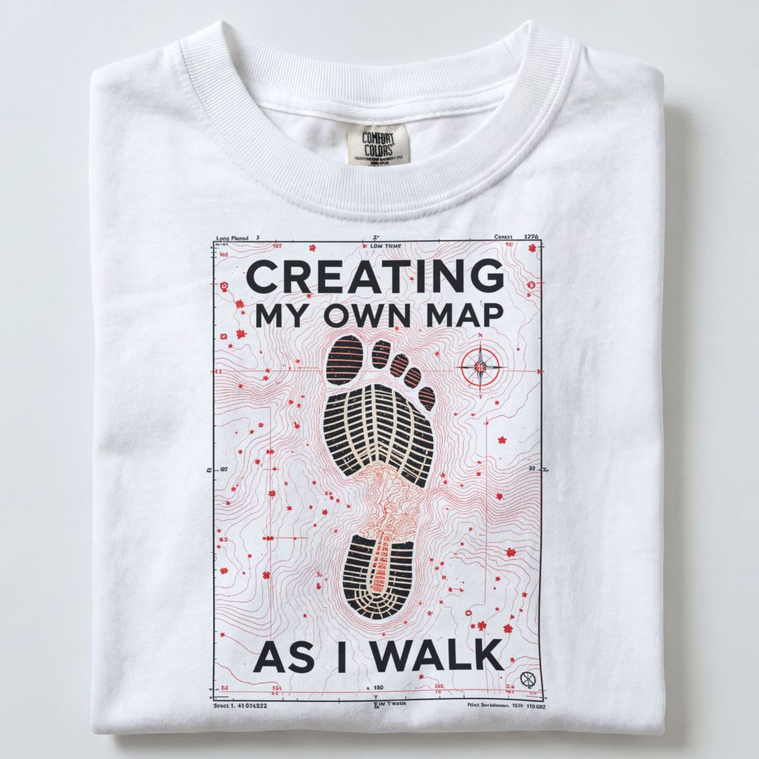 CREATING MY OWN MAP UNISEX TSHIRT