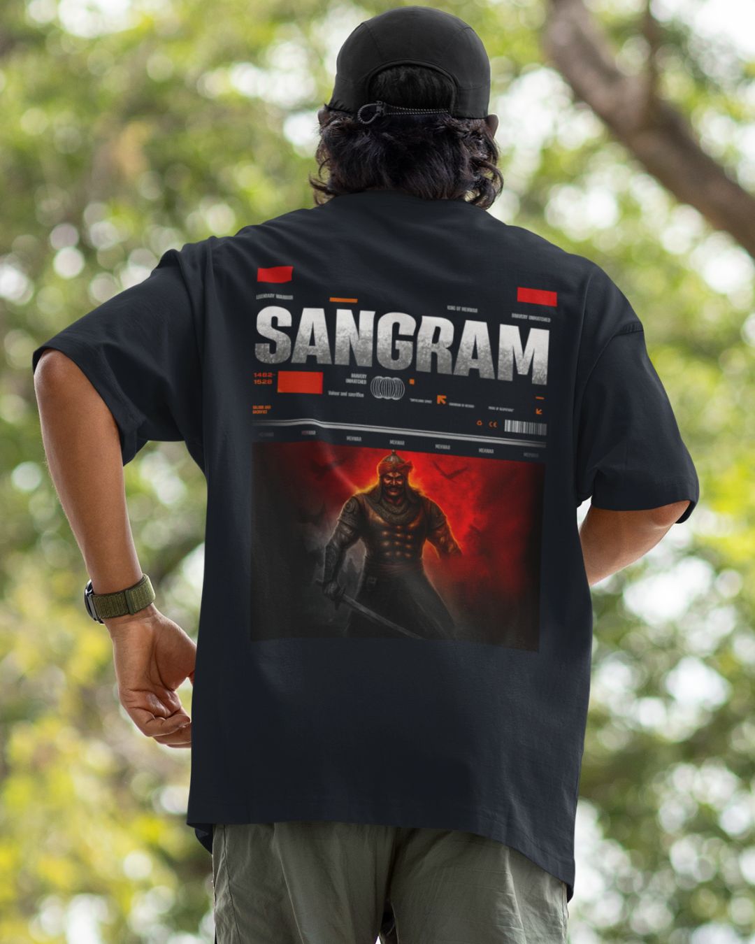 RANA SANGHA SANGRAM BACKPRINT UNISEX TSHIRT