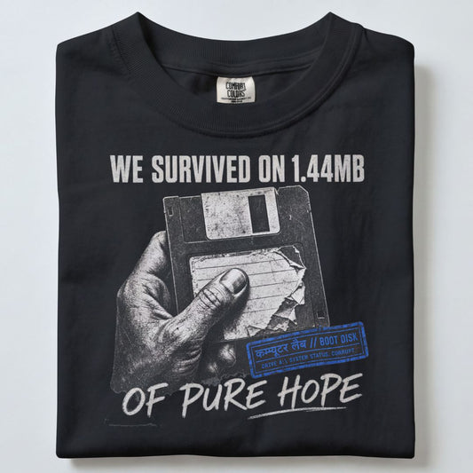 WE SURVIVED ON 1.44 MB UNISEX TSHIRT