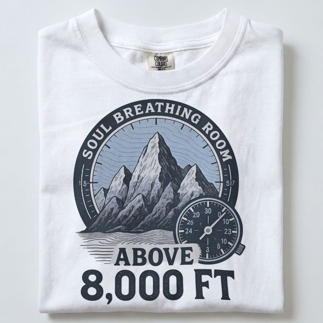 SOUL BREATHING ROOM ABOVE 8000 FT UNISEX TSHIRT