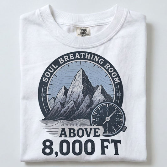 SOUL BREATHING ROOM ABOVE 8000 FT UNISEX TSHIRT