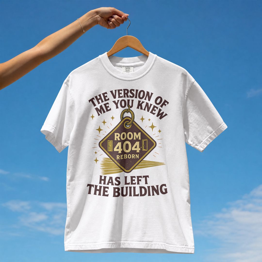 THE VERSION OF ME YOU KNEW HAS LEFT THE BUILDING UNISEX TSHIRT