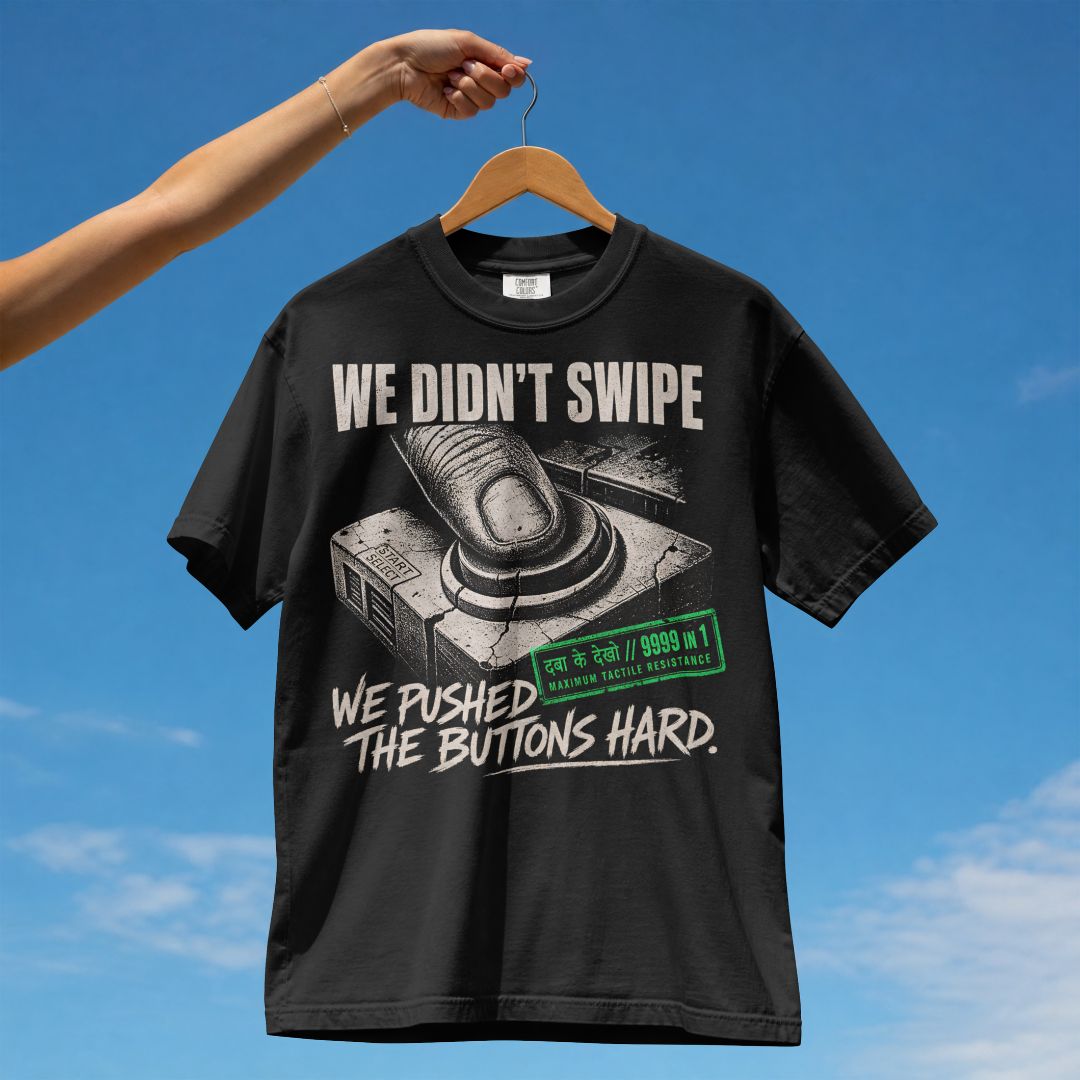 WE DIDN'T SWIPE UNISEX TSHIRT