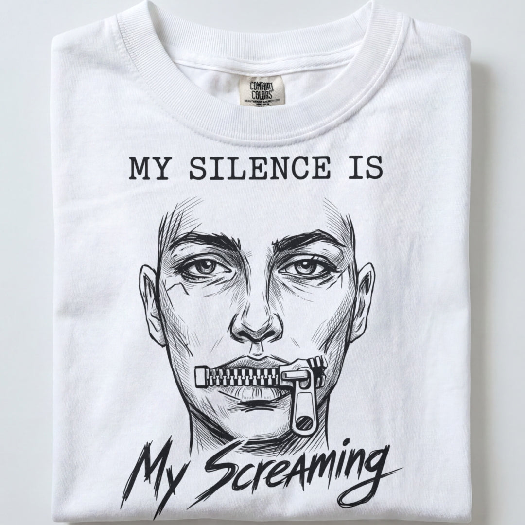 "Silence Is Screaming" Handmade Tee