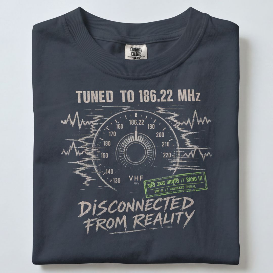 TUNED TO 186.22 MHz UNISEX TSHIRT