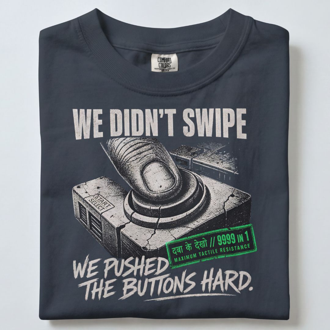 WE DIDN'T SWIPE UNISEX TSHIRT