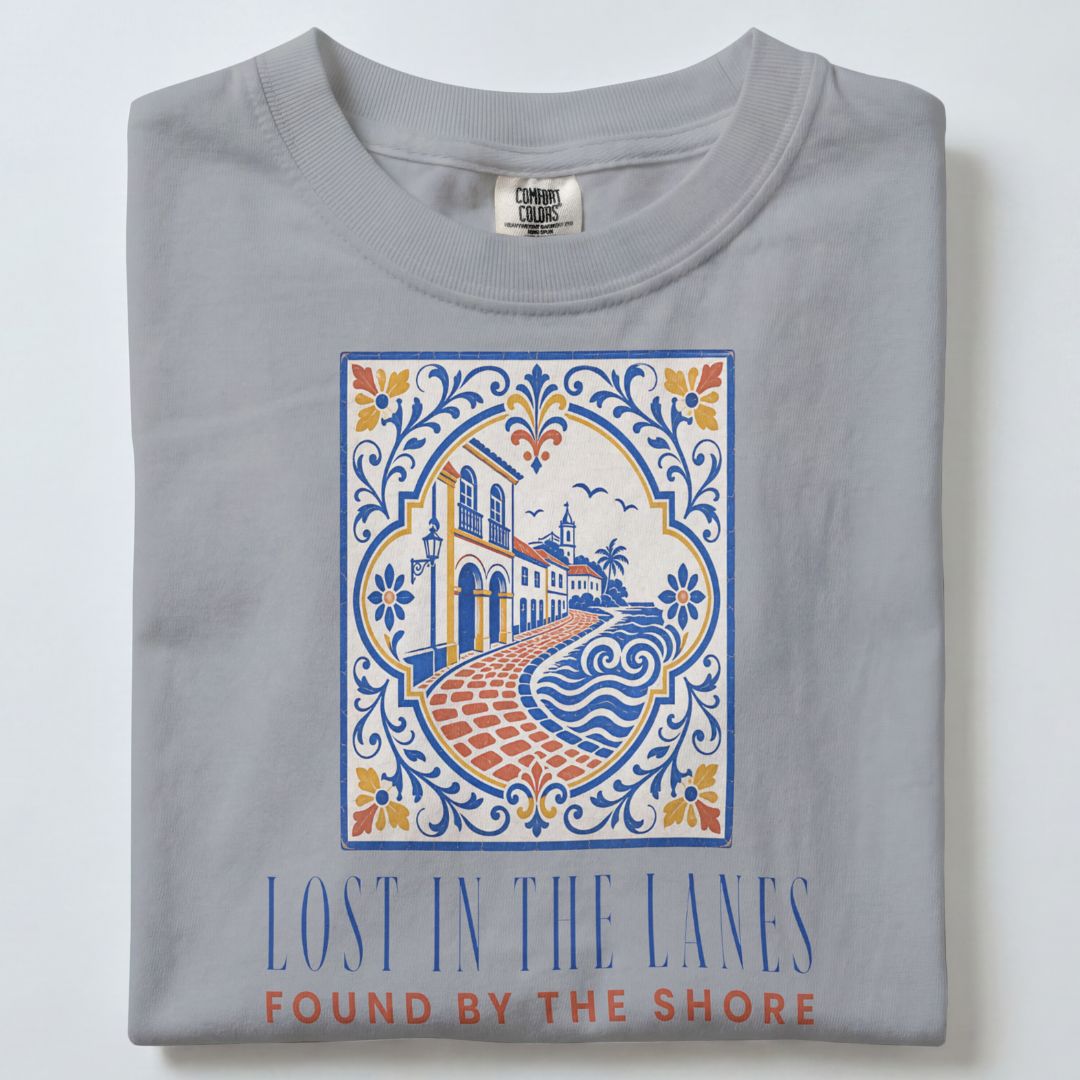 LOST IN THE LANES FOUND BY SHORE UNISEX TSHIRT