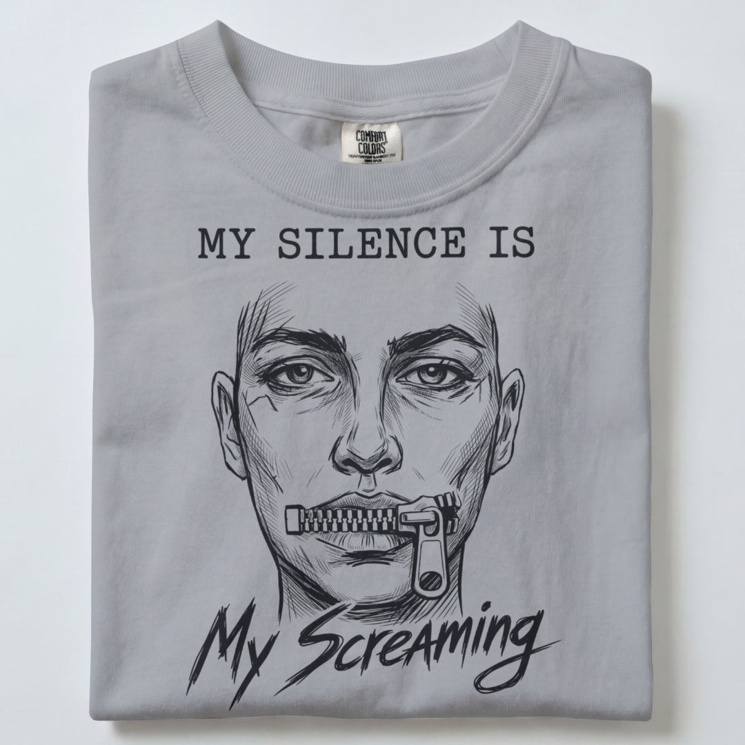 "Silence Is Screaming" Handmade Tee