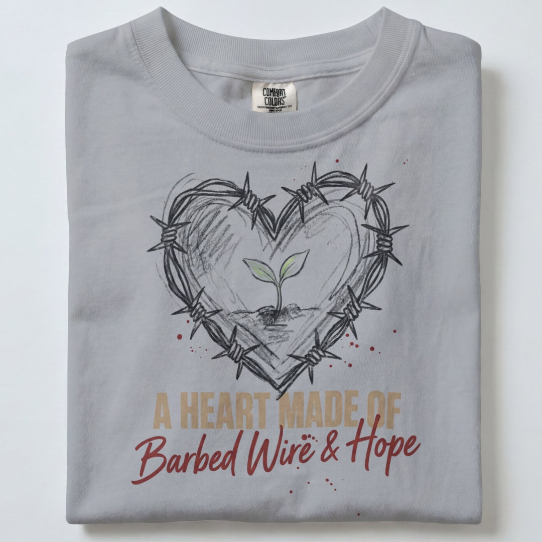 "Barbed Wire & Hope" Handmade Tee