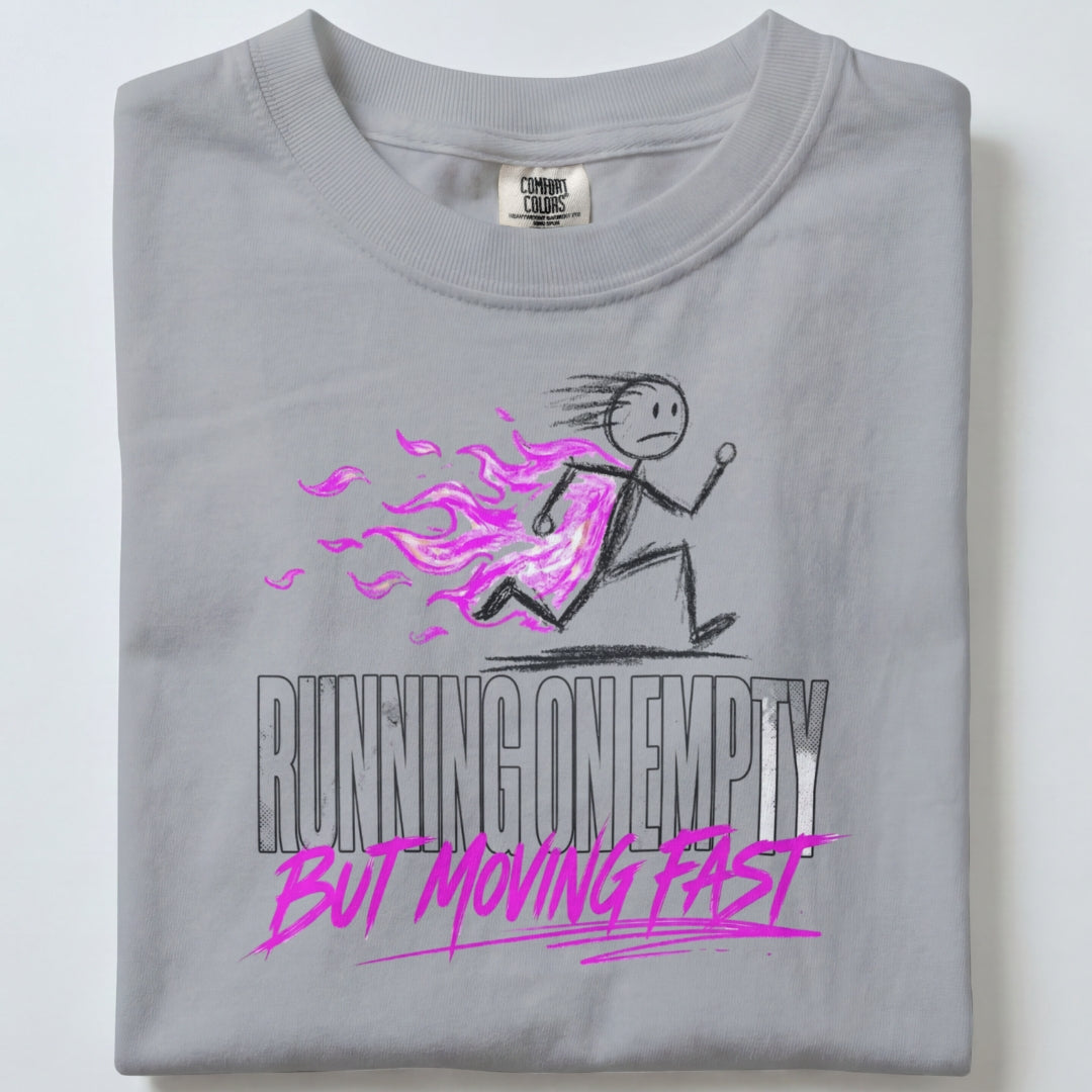 Running on Empty" Handmade Tee