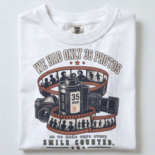 WE HAD ONLY 36 PHOTOS UNISEX TSHIRT