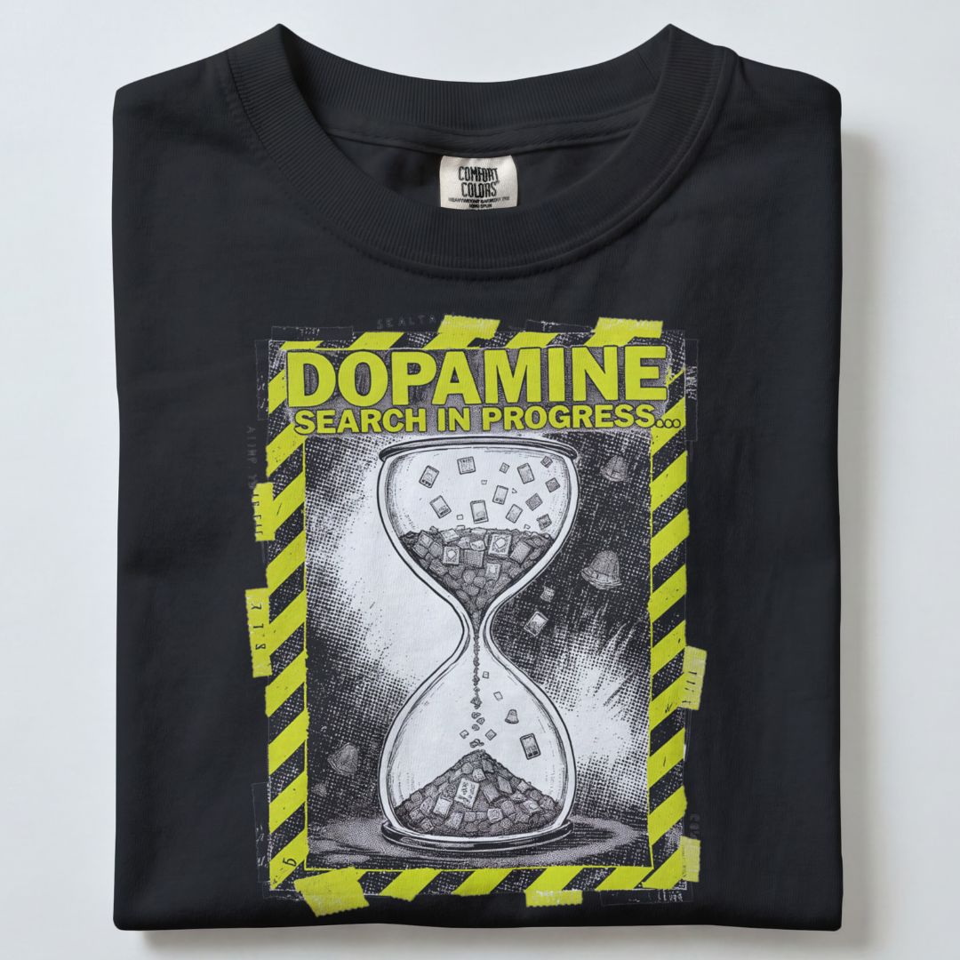 DOPAMINE SEARCH IN PROGRESS UNISEX TSHIRT