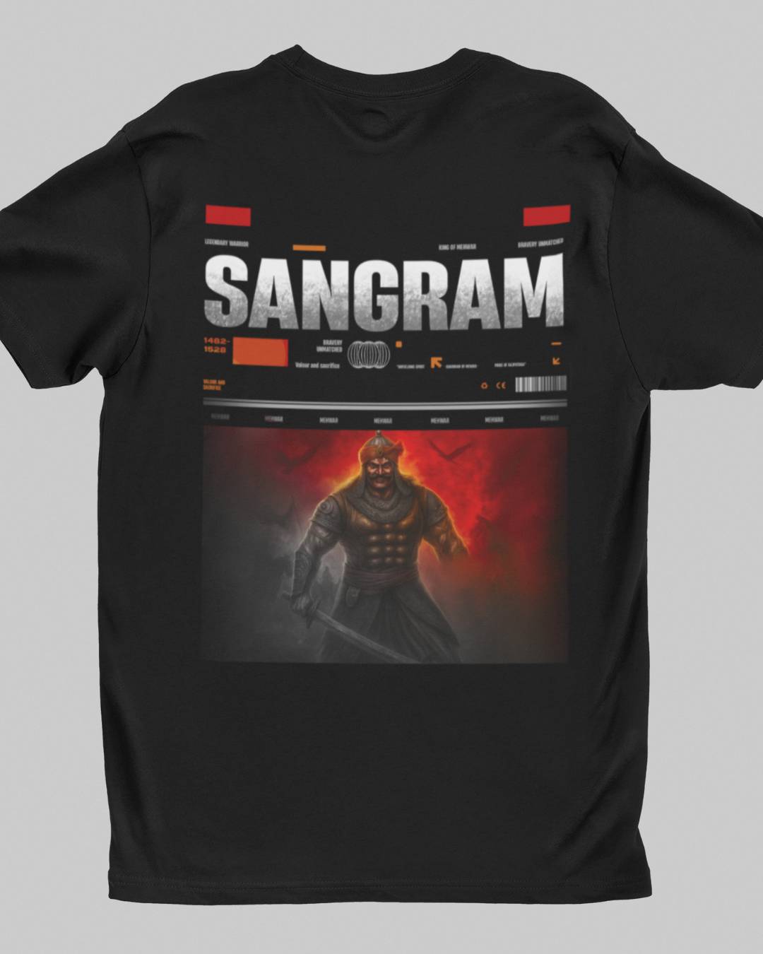 RANA SANGHA SANGRAM BACKPRINT UNISEX TSHIRT