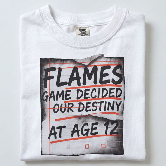 FLAMES GAME DECIDED OUR DESTINY UNISEX TSHIRT