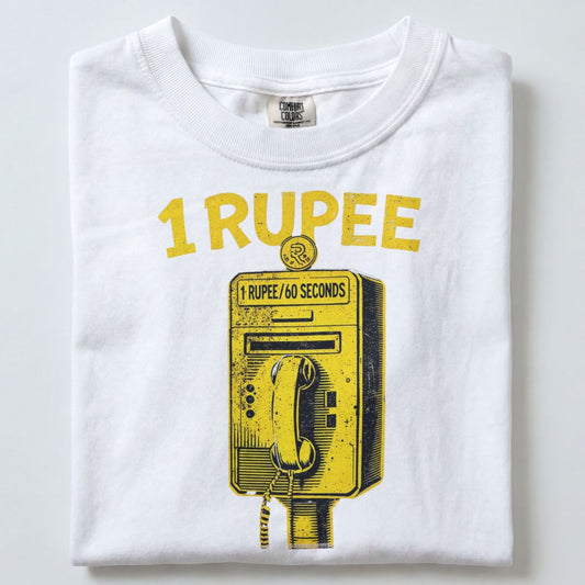 1 RUPEE LANDPHONE UNISEX TSHIRT