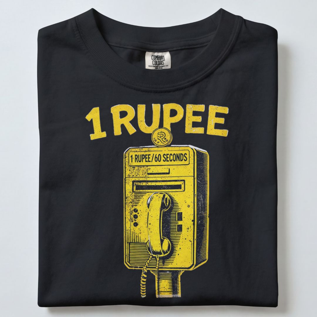 1 RUPEE LANDPHONE UNISEX TSHIRT