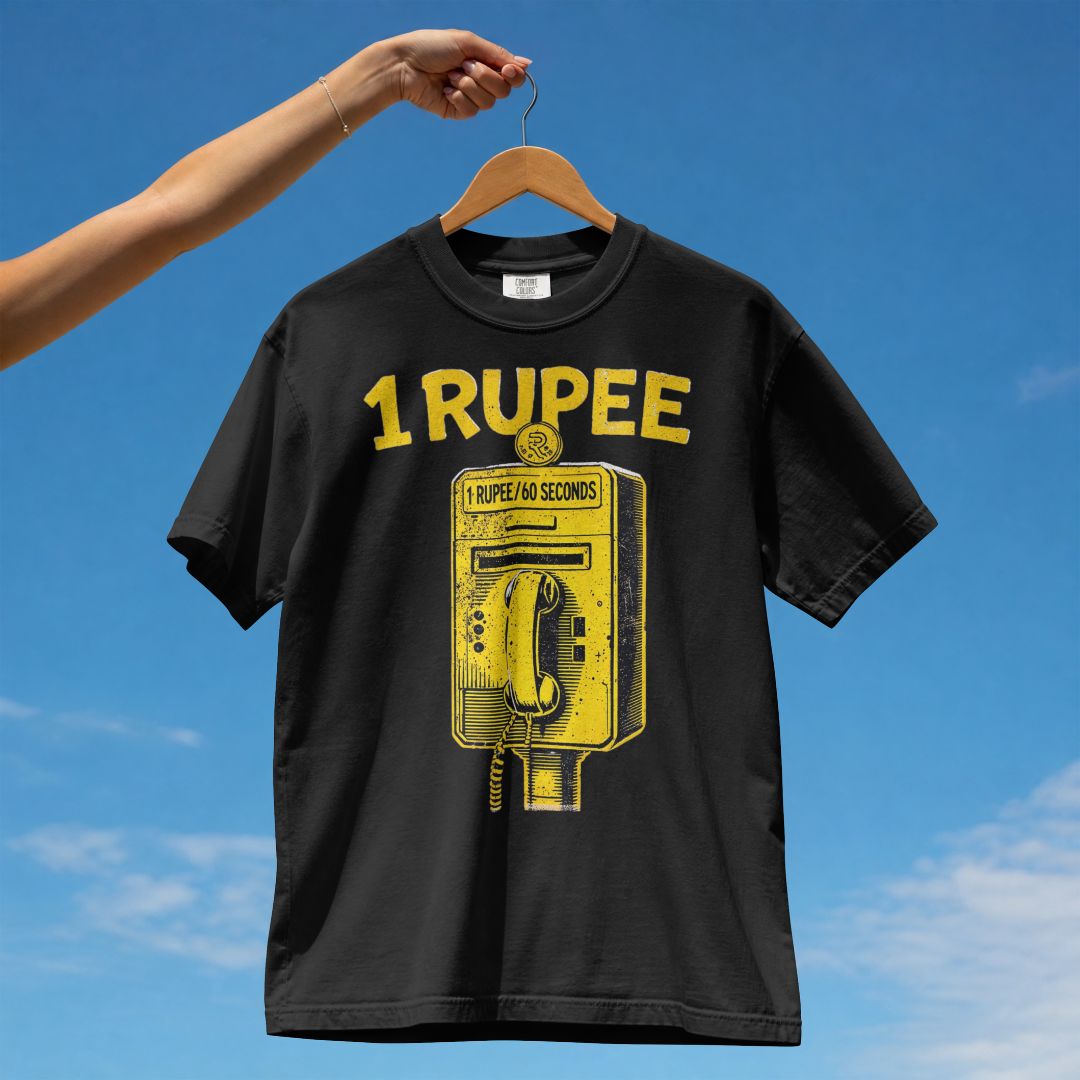 1 RUPEE LANDPHONE UNISEX TSHIRT