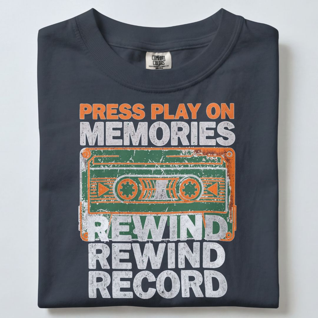 PRESS PLAY ON MEMORIES UNISEX TSHIRT