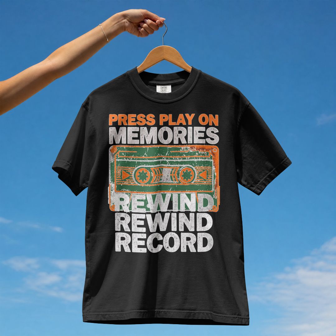 PRESS PLAY ON MEMORIES UNISEX TSHIRT