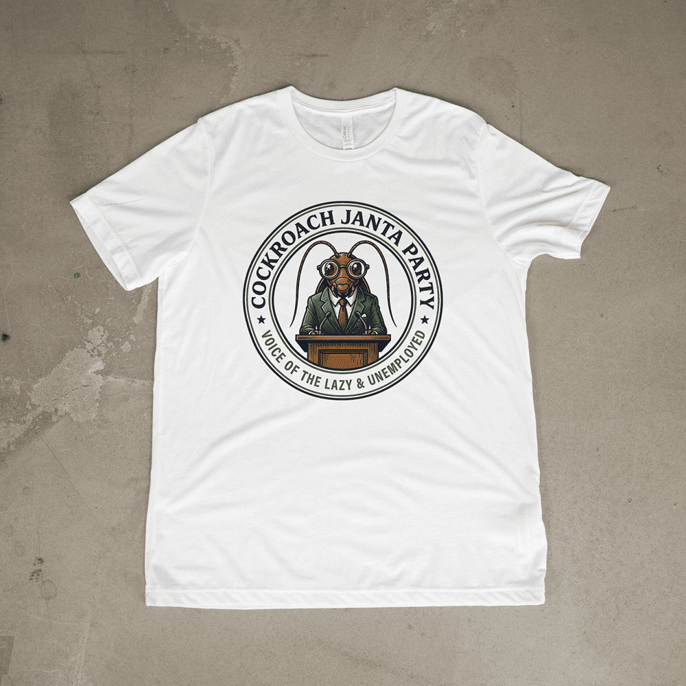 COCKROACH JANTA PARTY TSHIRT