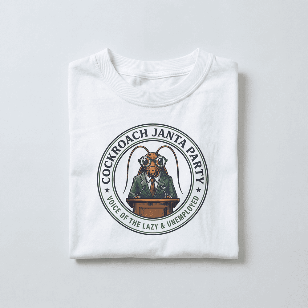 COCKROACH JANTA PARTY TSHIRT