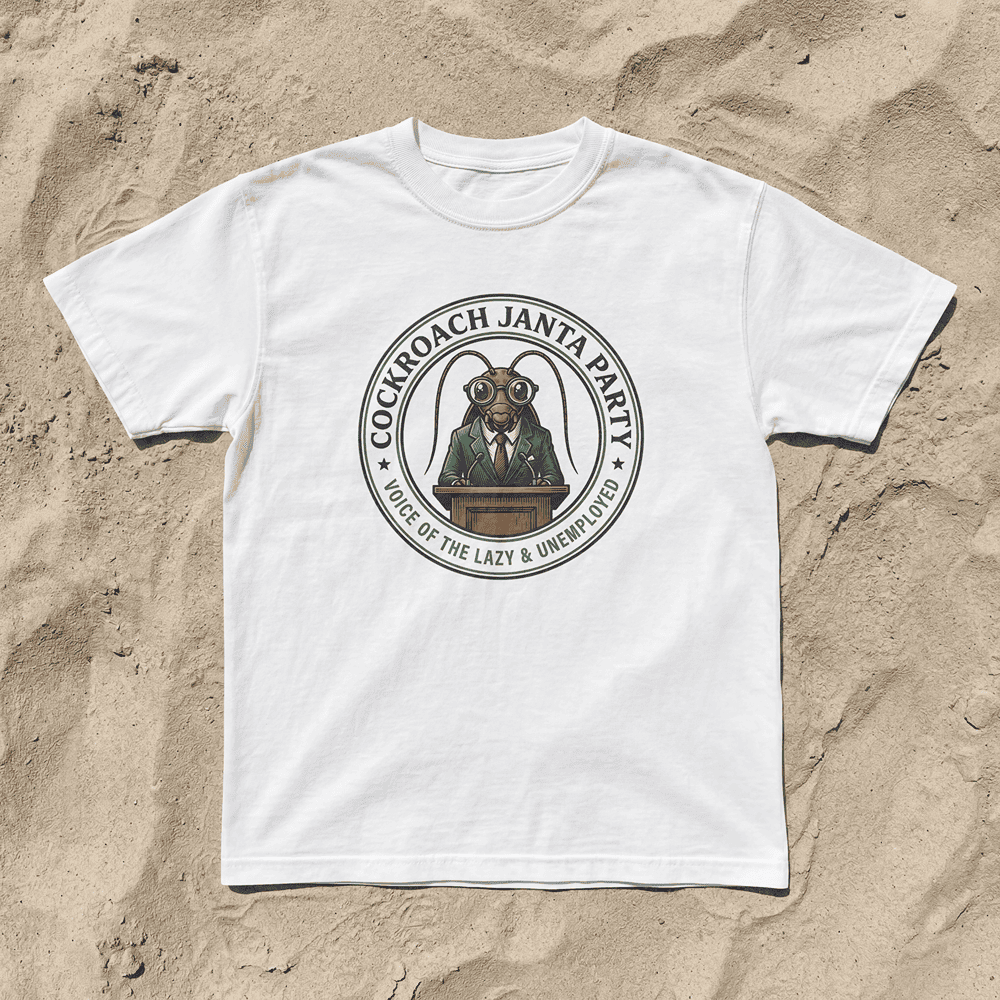 COCKROACH JANTA PARTY TSHIRT