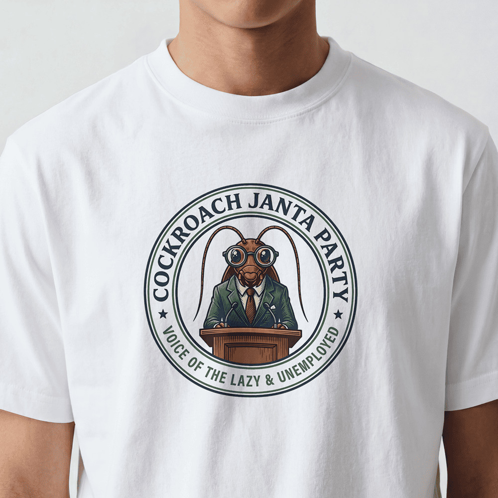 COCKROACH JANTA PARTY TSHIRT