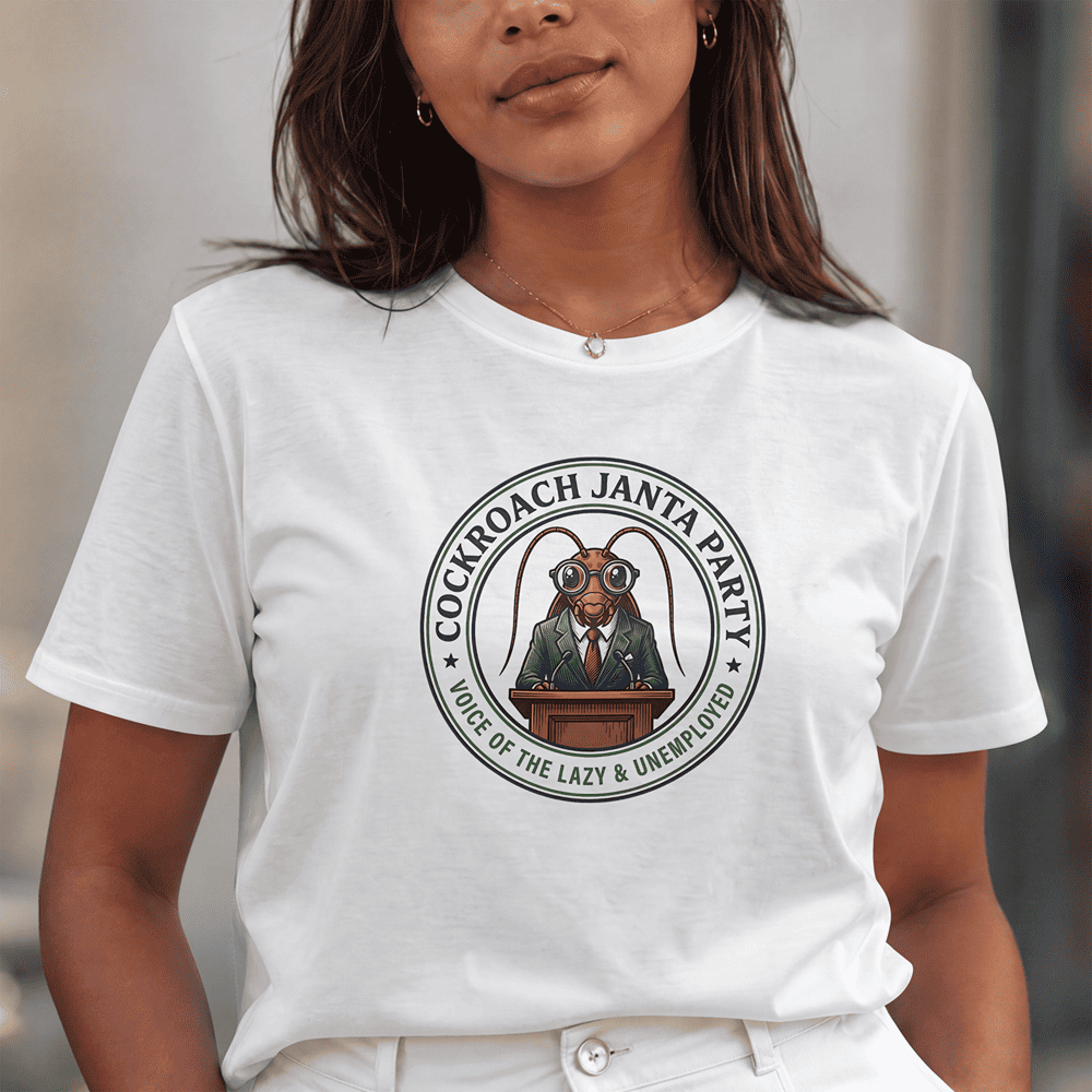COCKROACH JANTA PARTY TSHIRT