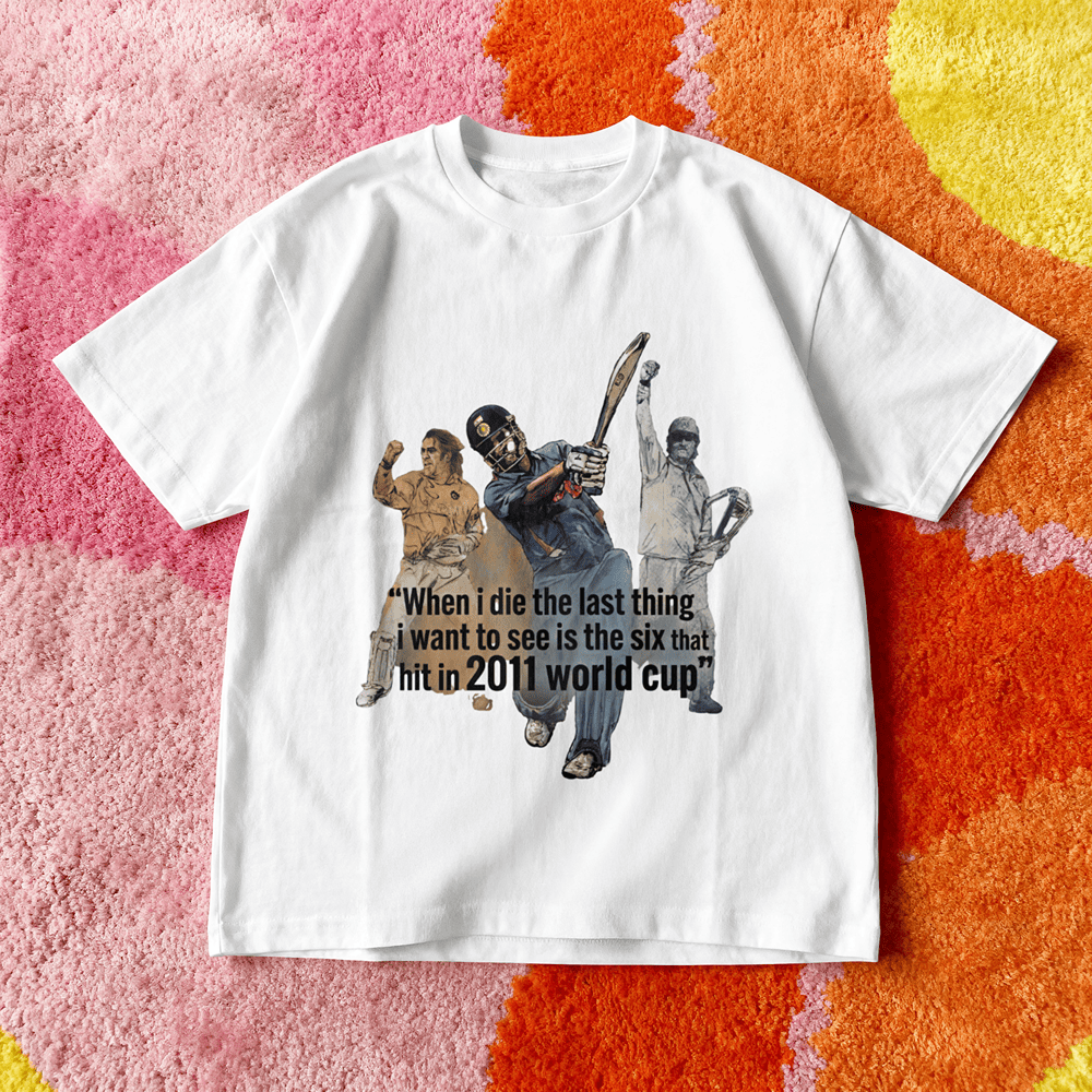 WHEN I DIE THE LAST THING I WANT MS DHONI TSHIRT