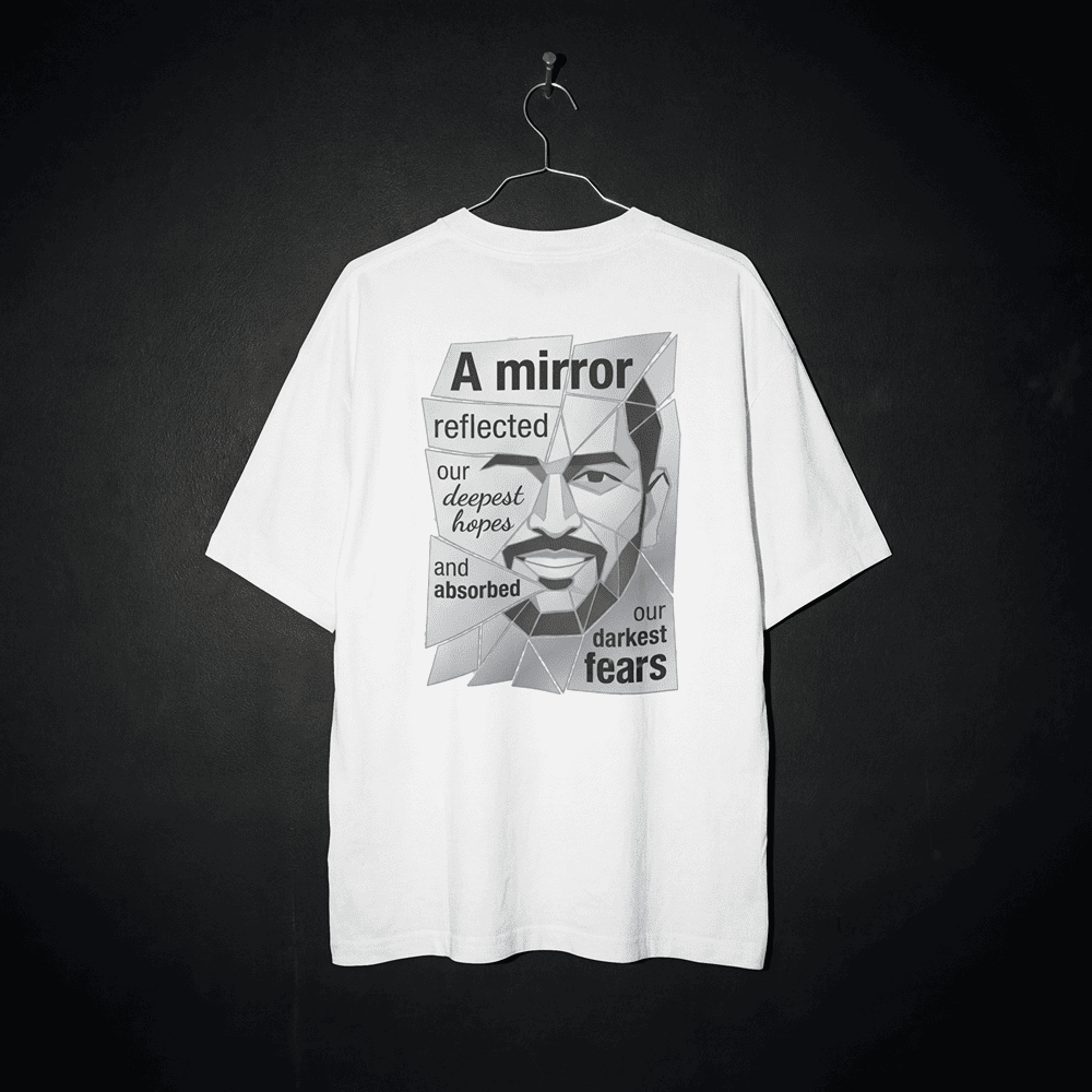 A MIRROR REFLECTED OUR DEEPEST HOPES MS DHONI TSHIRT