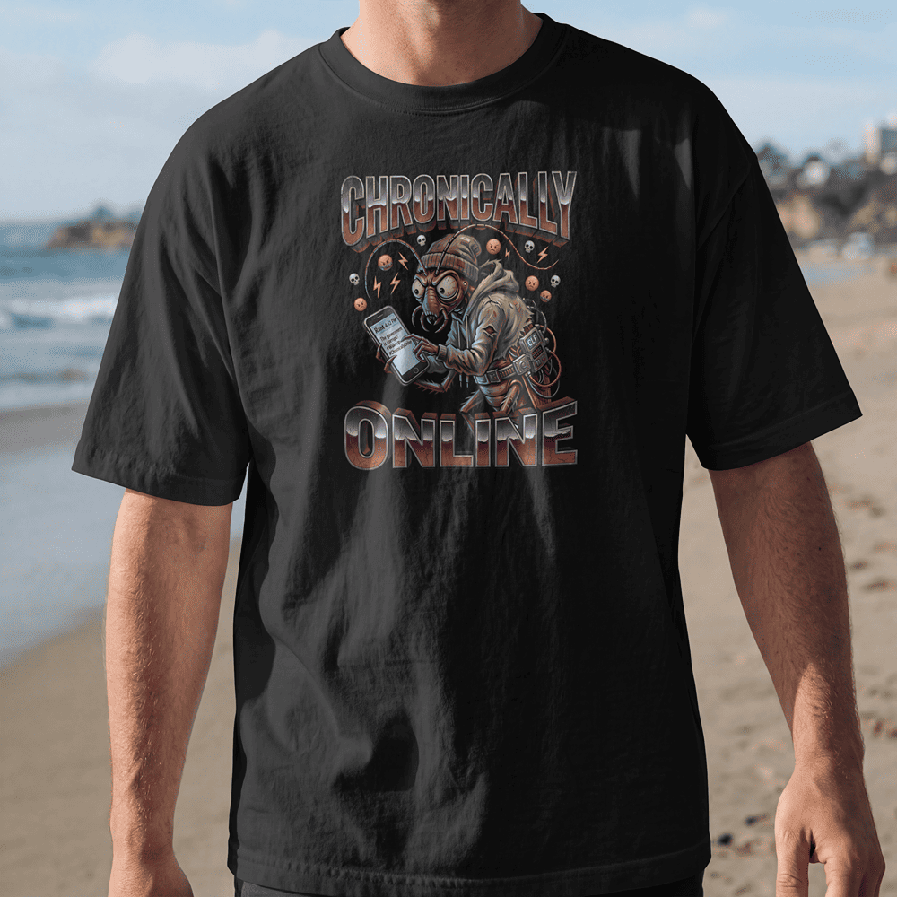 CHRONICALLY ONLINE CJP INSPIRED OVERSIZE TSHIRT