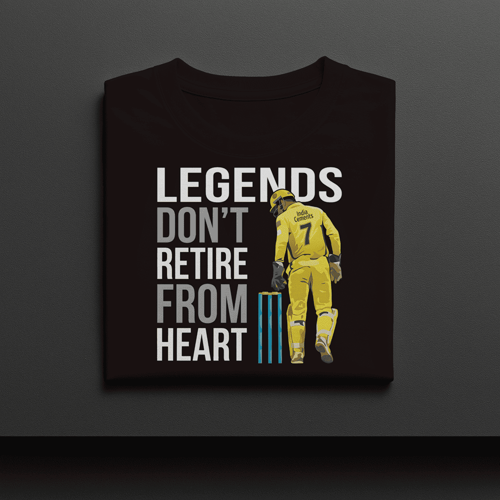 MS DHONI CLASSIC FAN TSHIRT