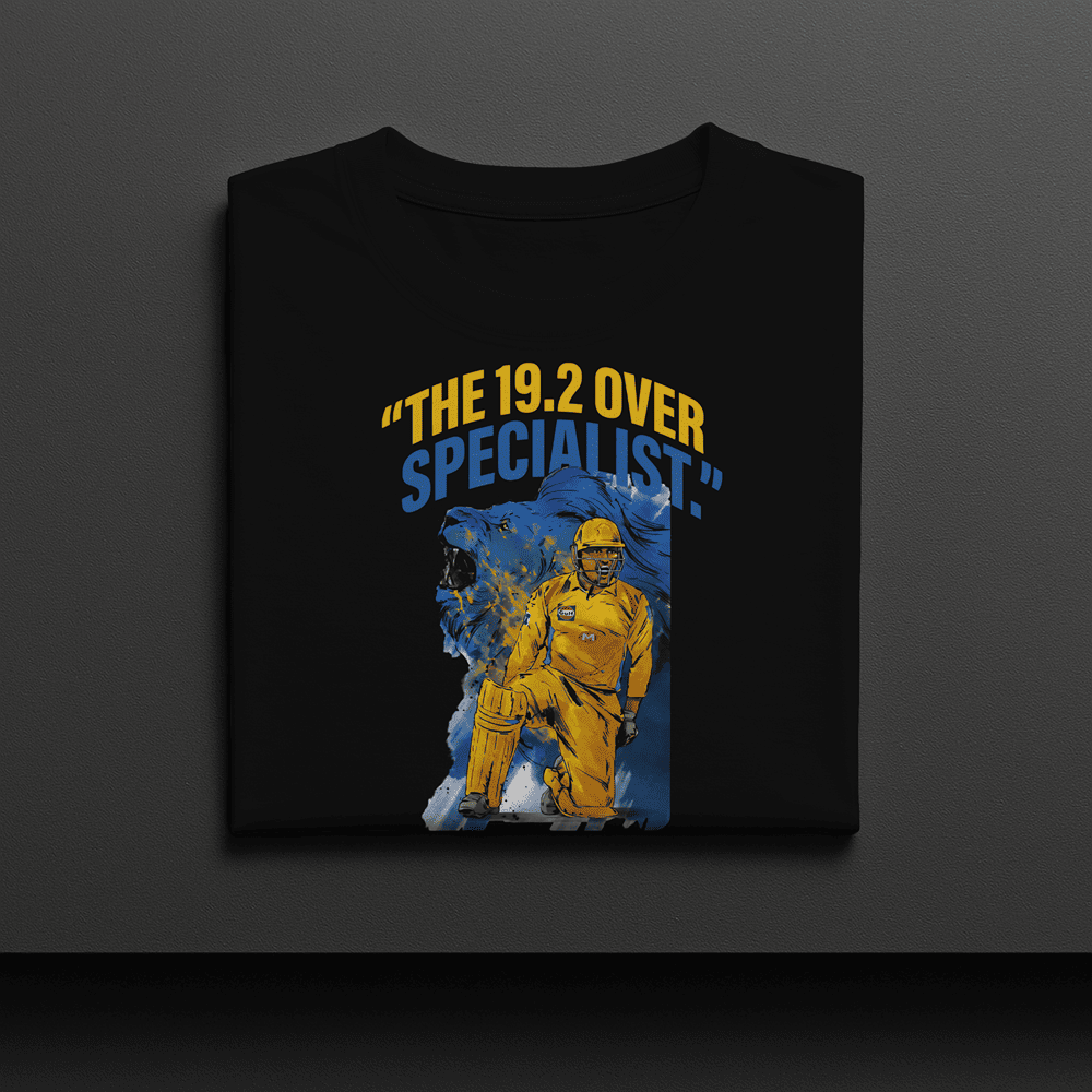 19.2 OVER SPECIALIST MS DHONI TSHIRT