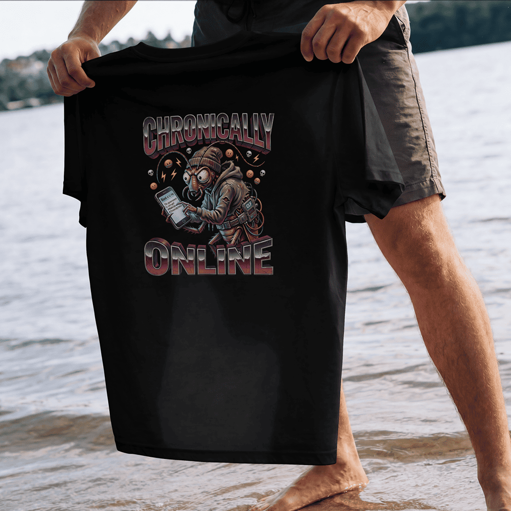 CHRONICALLY ONLINE CJP INSPIRED OVERSIZE TSHIRT