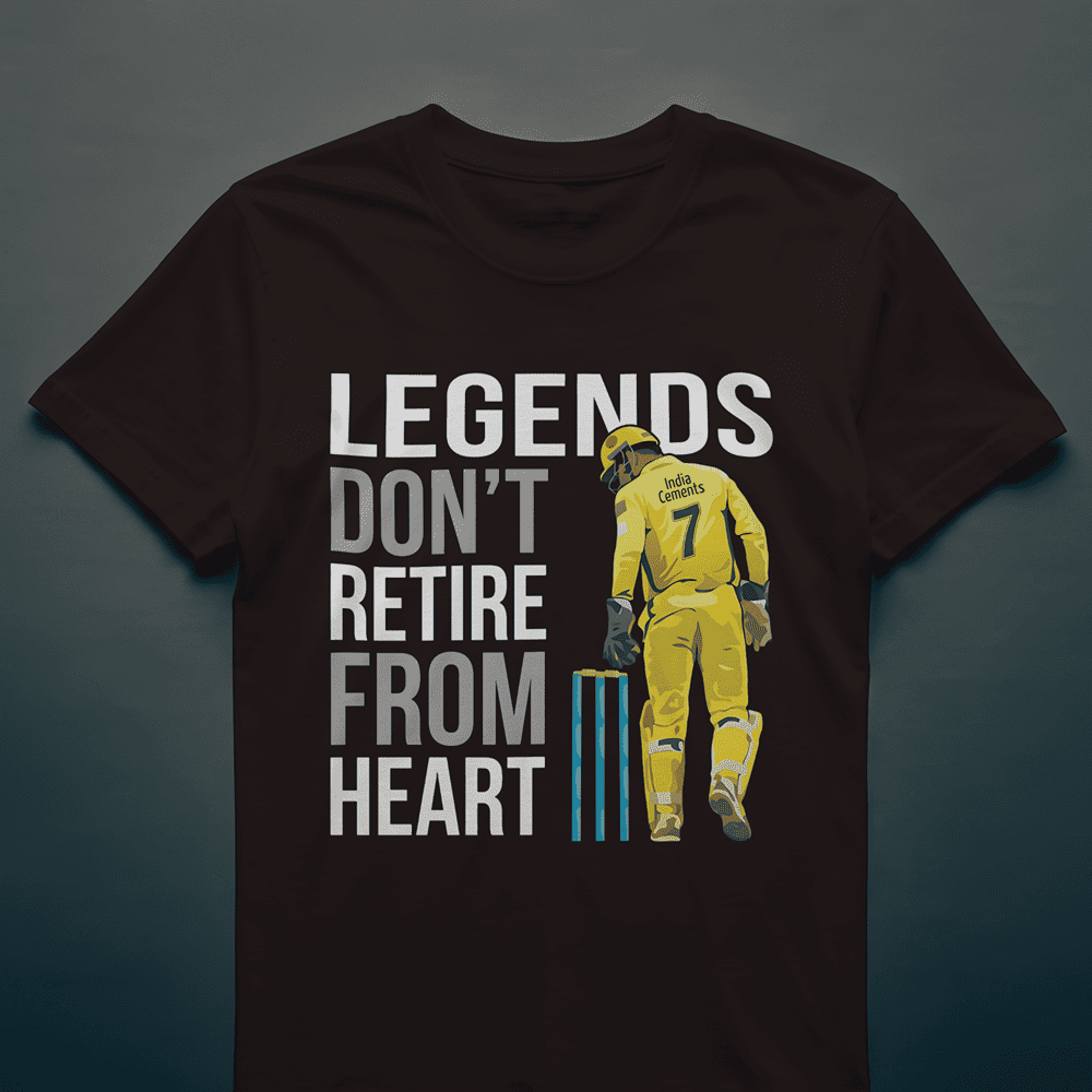 MS DHONI CLASSIC FAN TSHIRT