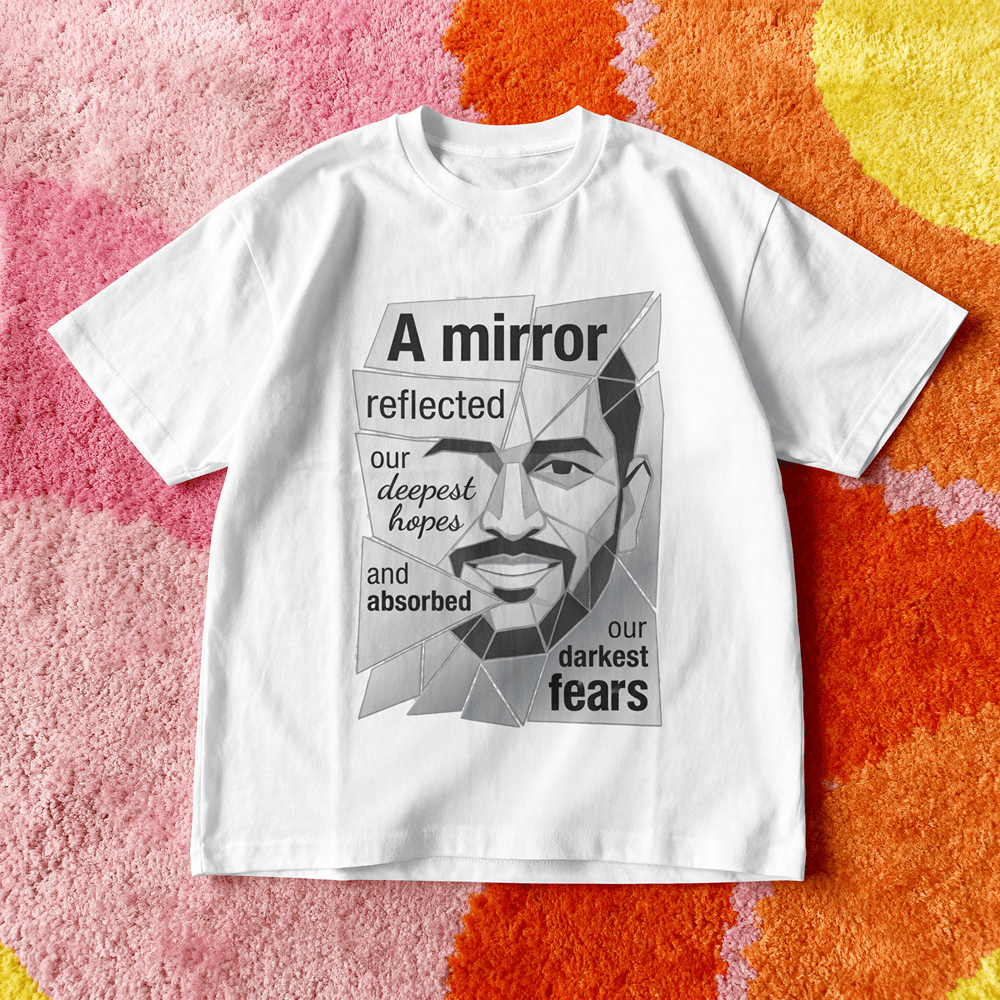 A MIRROR REFLECTED OUR DEEPEST HOPES MS DHONI TSHIRT